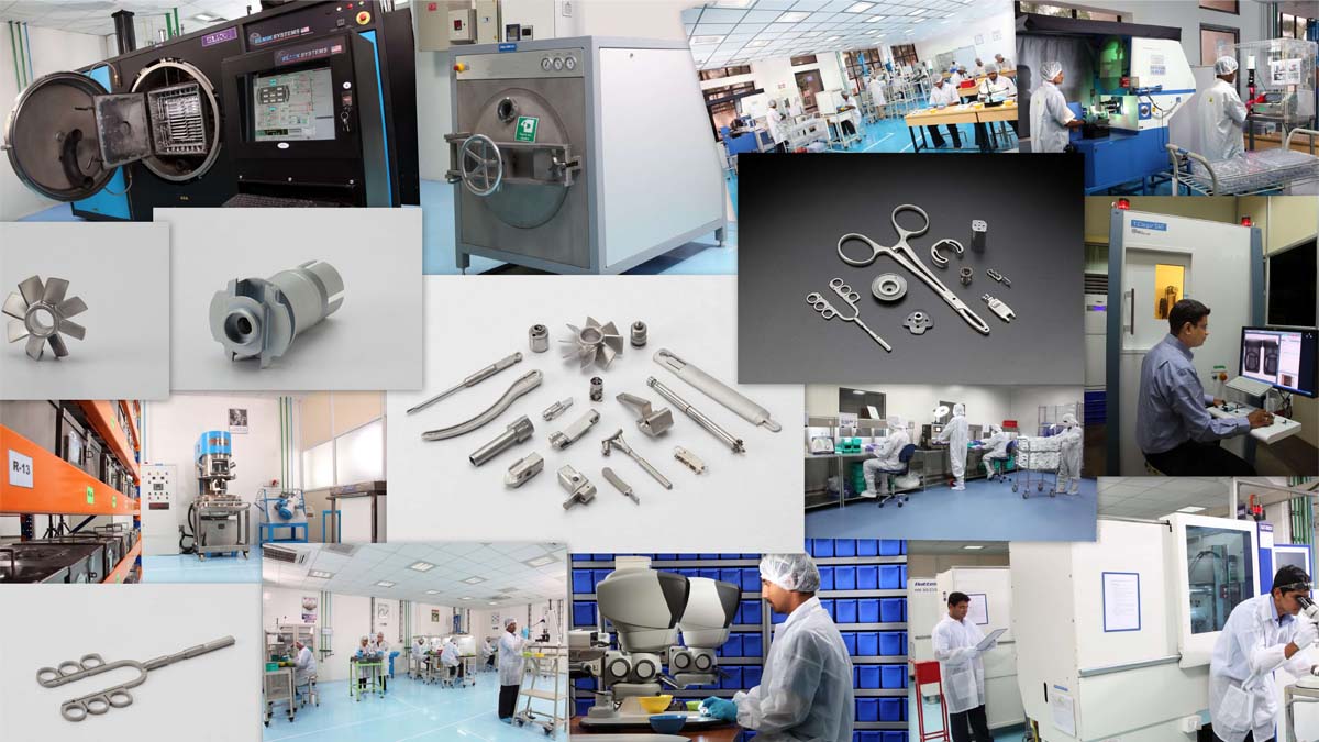 MIM medical components collage