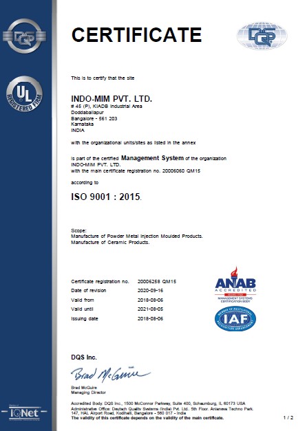 ISO 9001- DBP